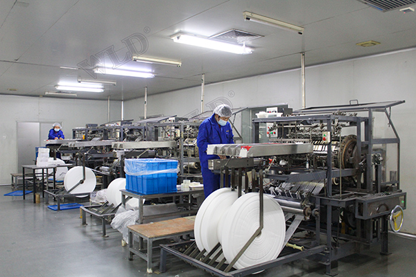 Gauze sheet packaging production line