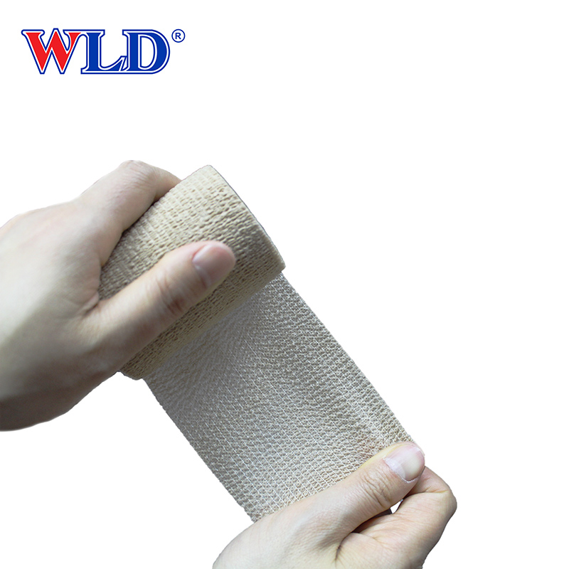 OEM Ordinary Discount Medical Bandages Hot Sale Different Sizes Medical Disposable Non Woven cotton Adhesive Elastic Bandage WLD factory and manufacturers WLD Medical